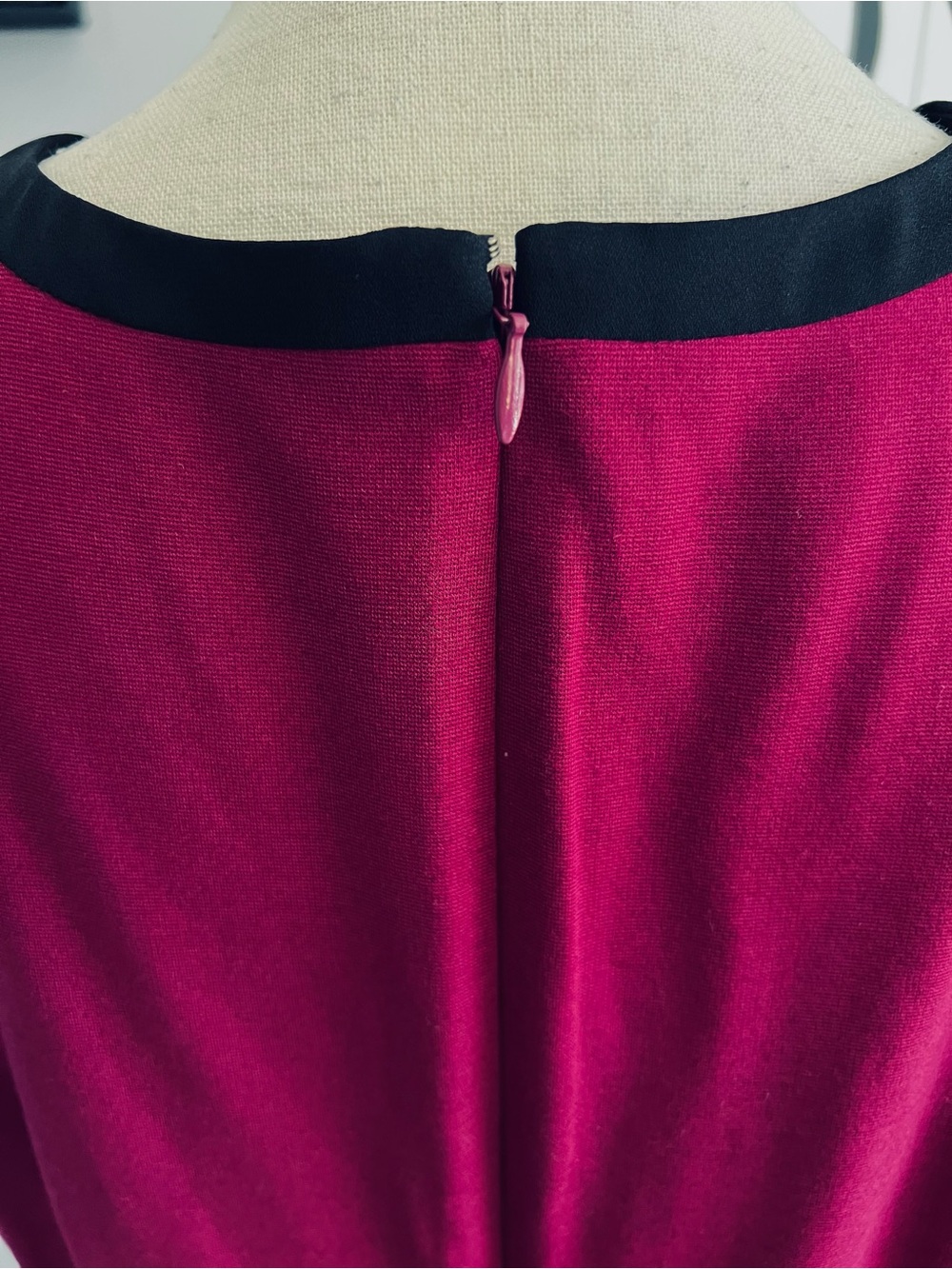 Talbots Plus Tipped Ponte Tie-Neck Dress - Picture 5 of 8
